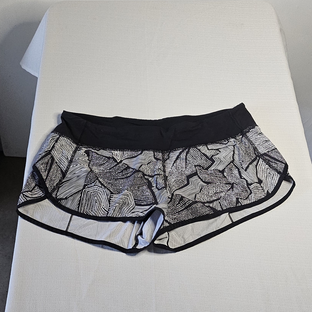 lululemon athletica Black and White Athletic Shorts